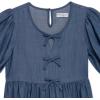 imageSpeechless Girls Puff Sleeve Chambray Babydoll DressDenim