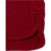 imageSpeechless Girls Short Rolled Sleeve Dolman TShirtBurgundy