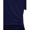 imageSpeechless Girls Short Rolled Sleeve Dolman TShirtNavy