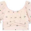 imageSpeechless Girls Short Sleeve Chiffon Dress with Layered HemBlush