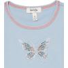 imageSpeechless Girls Short Sleeve Graphic Knit TShirtBlue