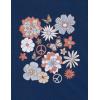 imageSpeechless Girls Short Sleeve Graphic Knit TShirtNavy