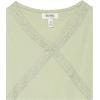 imageSpeechless Girls Short Sleeve Rib Knit and Lace Accent TopGreen