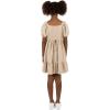 imageSpeechless Girls Short Sleeve Sweetheart Neck DressTan