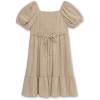 imageSpeechless Girls Short Sleeve Sweetheart Neck DressTan