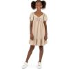 imageSpeechless Girls Short Sleeve Sweetheart Neck DressTan
