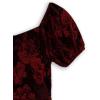 imageSpeechless Girls Short Sleeve Sweetheart Neck Party DressRedBlack