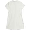 imageSpeechless Girls Short Sleeve Twill Zip Front DressIvory