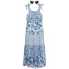 imageSpeechless Girls Sleeveless Maxi Chiffon Dress and SunglassesIvoryBlue