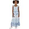 imageSpeechless Girls Sleeveless Maxi Chiffon Dress and SunglassesIvoryBlue