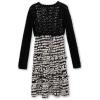 imageSpeechless Girls Sleeveless Midi Dress and Crochet ShrugBlackCream