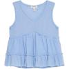 imageSpeechless Girls Sleeveless Waffle Knit VNeck TopPeriwinkle