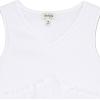 imageSpeechless Girls Sleeveless Waffle Knit VNeck TopWhite