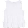 imageSpeechless Girls Sleeveless Waffle Knit VNeck TopWhite