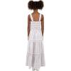 imageSpeechless Girls Striped Cotton Voile Maxi Dress with Smocked BackTanWhite