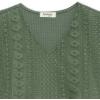 imageSpeechless Girls Waffle Knit Crochet TopLight Olive