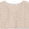 imageSpeechless Girls Waffle Knit Crochet TopTan