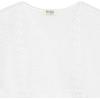 imageSpeechless Girls Waffle Knit Crochet TopWhite