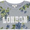 imageSpeechless girls Short Sleeve Cotton Rib Knit Tshirt and HairclipGreyLondon