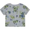 imageSpeechless girls Short Sleeve Cotton Rib Knit Tshirt and HairclipGreyLondon