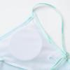 imageUhnice Girls 3 Pieces Swimsuit Tie Dye Bikini Set Bathing Suit with Cover Up Beach SkirtGreen