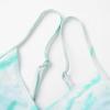 imageUhnice Girls 3 Pieces Swimsuit Tie Dye Bikini Set Bathing Suit with Cover Up Beach SkirtGreen