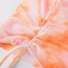 imageUhnice Girls 3 Pieces Swimsuit Tie Dye Bikini Set Bathing Suit with Cover Up Beach SkirtOrange