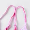 imageUhnice Girls 3 Pieces Swimsuit Tie Dye Bikini Set Bathing Suit with Cover Up Beach SkirtPink