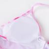 imageUhnice Girls 3 Pieces Swimsuit Tie Dye Bikini Set Bathing Suit with Cover Up Beach SkirtPink
