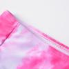 imageUhnice Girls 3 Pieces Swimsuit Tie Dye Bikini Set Bathing Suit with Cover Up Beach SkirtPink