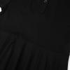 imageUhnice Girls Casual Dress Peter Pan Collar Short Sleeve Vintage DressBlack