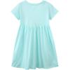 imageUhnice Girls Cotton Casual Dress Sequin Rainbow TShirt Dress SummerBlue
