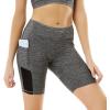 imageUhnice High Waist Yoga Shorts with Pockets Workout Tummy Control Sports Pants