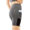 imageUhnice High Waist Yoga Shorts with Pockets Workout Tummy Control Sports Pants