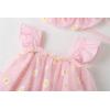 imageUhnice Toddler Baby Girl Daisy Dress Bodysuit Tulle Tutu Jumpsuit Romper with Hat