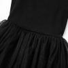 imageUhnice Toddler Girl Tie Back Tutu Casual Tulle DressBlack