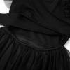 imageUhnice Toddler Girl Tie Back Tutu Casual Tulle DressBlack