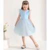 imageUhnice Toddler Girl Tie Back Tutu Casual Tulle DressBlue