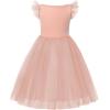 imageUhnice Toddler Girl Tie Back Tutu Casual Tulle DressPink
