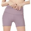 imageUhnice Yoga Shorts with Pockets High Waist Tummy Control Workout Pants