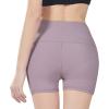 imageUhnice Yoga Shorts with Pockets High Waist Tummy Control Workout Pants
