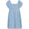 imageSpeechless Girls Double Gauze Short Sleeve Smocked Bodice Babydoll DressPeri