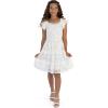 imageSpeechless Girls Flutter Sleeve Lace Tiered Party DressOffwhite