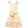 imageSpeechless Girls Flutter Sleeve Midi Tiered DressIvoryYellow