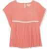 imageSpeechless Girls Flutter Sleeve Swiss Dot Peplum TopOrange