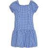 imageSpeechless Girls Gingham Cotton DropWaist Bubble Knee Length DressCobalt