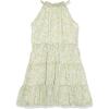 imageSpeechless Girls Halter Neck Fit and Flare Ruffled Party DressGreenYellow