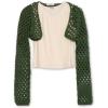 imageSpeechless Girls Knit Crochet Long Sleeve Shrug and TopOlive