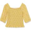 imageSpeechless Girls Long Balloon Sleeve Smocked TopMustard