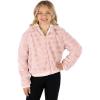 imageSpeechless Girls Long Sleeve Boxy Faux Fur JacketBlush